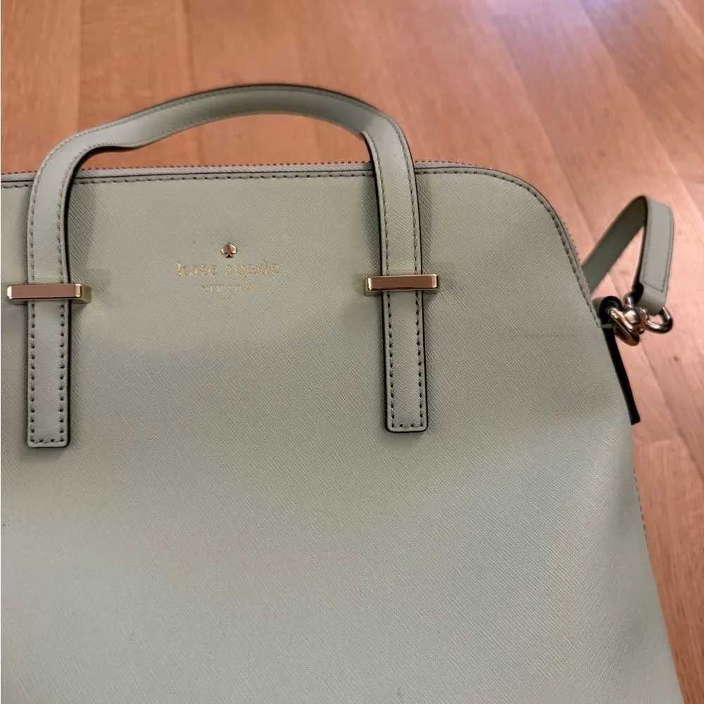 kate spade Sage Green Leather Satchel